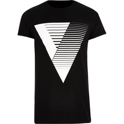 White triangle print t-shirt